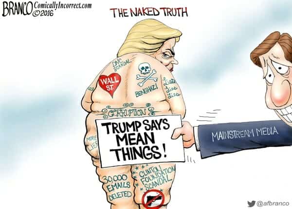 Trump Hillary Media